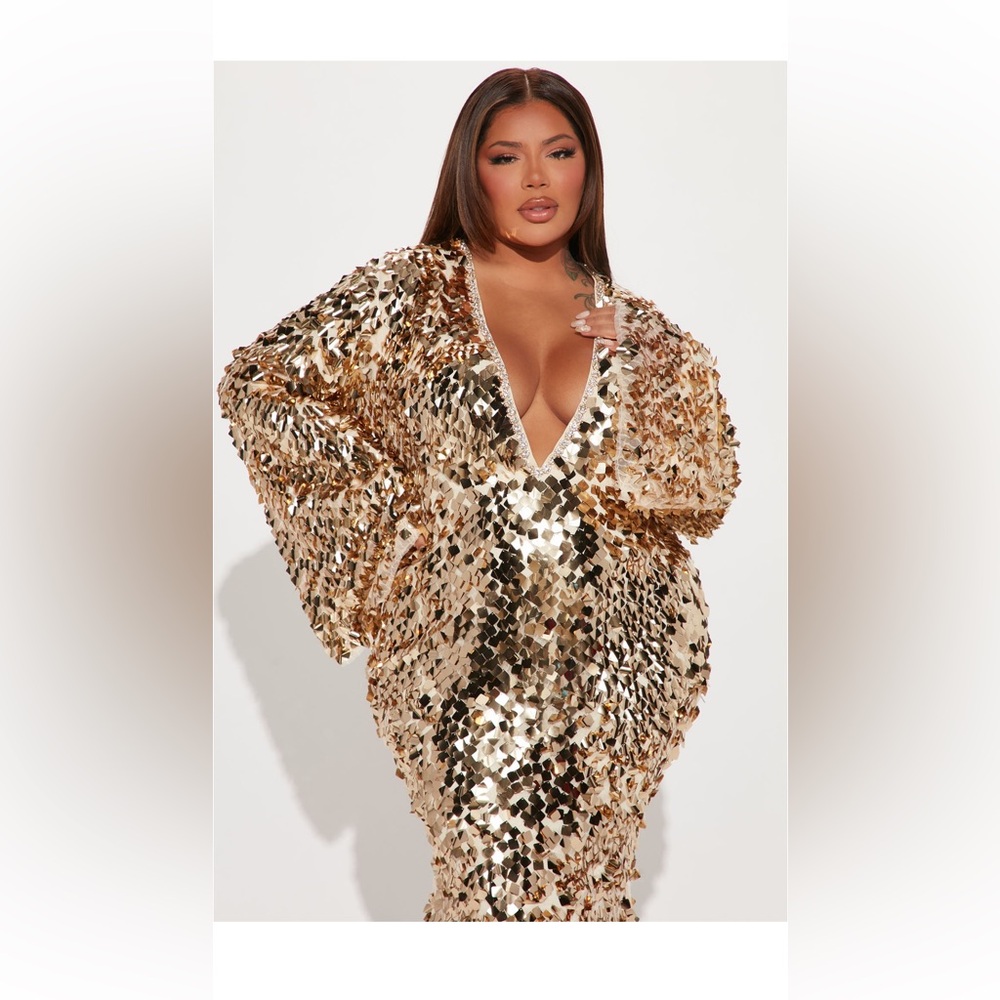 Gold Sequin Dress